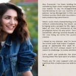 ఆ సన్నివేశాల గురించి ముద్దుగుమ్మ ఎమోషనల్‌ పోస్ట్‌!