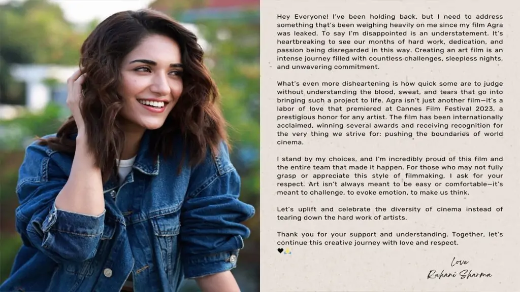 ఆ సన్నివేశాల గురించి ముద్దుగుమ్మ ఎమోషనల్‌ పోస్ట్‌!