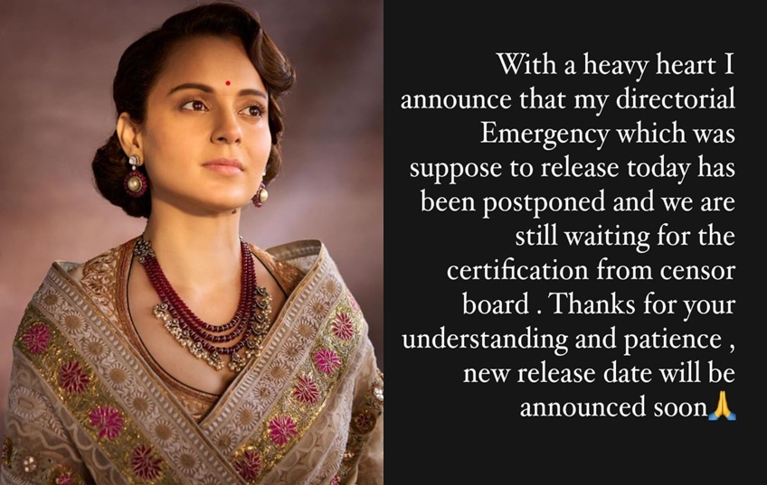 Kangana’s ‘Emergency’ postponed again: Still waiting for certification from censor board