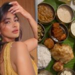Pooja Hegde delights in a flavourful thali from South India