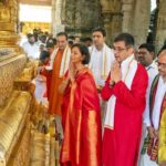 CJI Chandrachud offers prayers at Tirumala temple