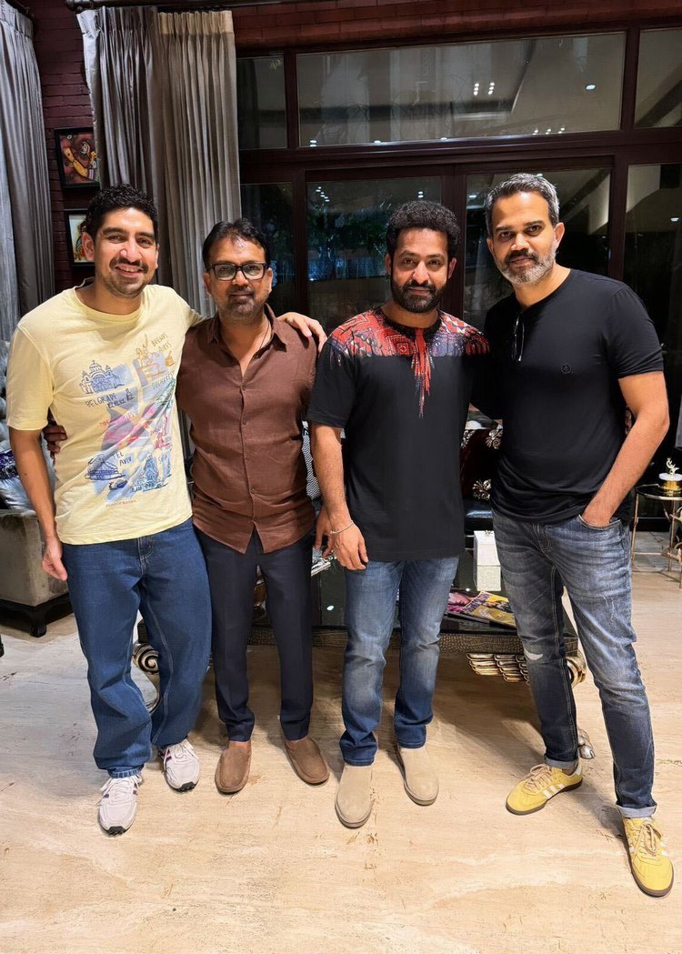 Jr NTR Strikes a Power Pose with his upcoming films directors