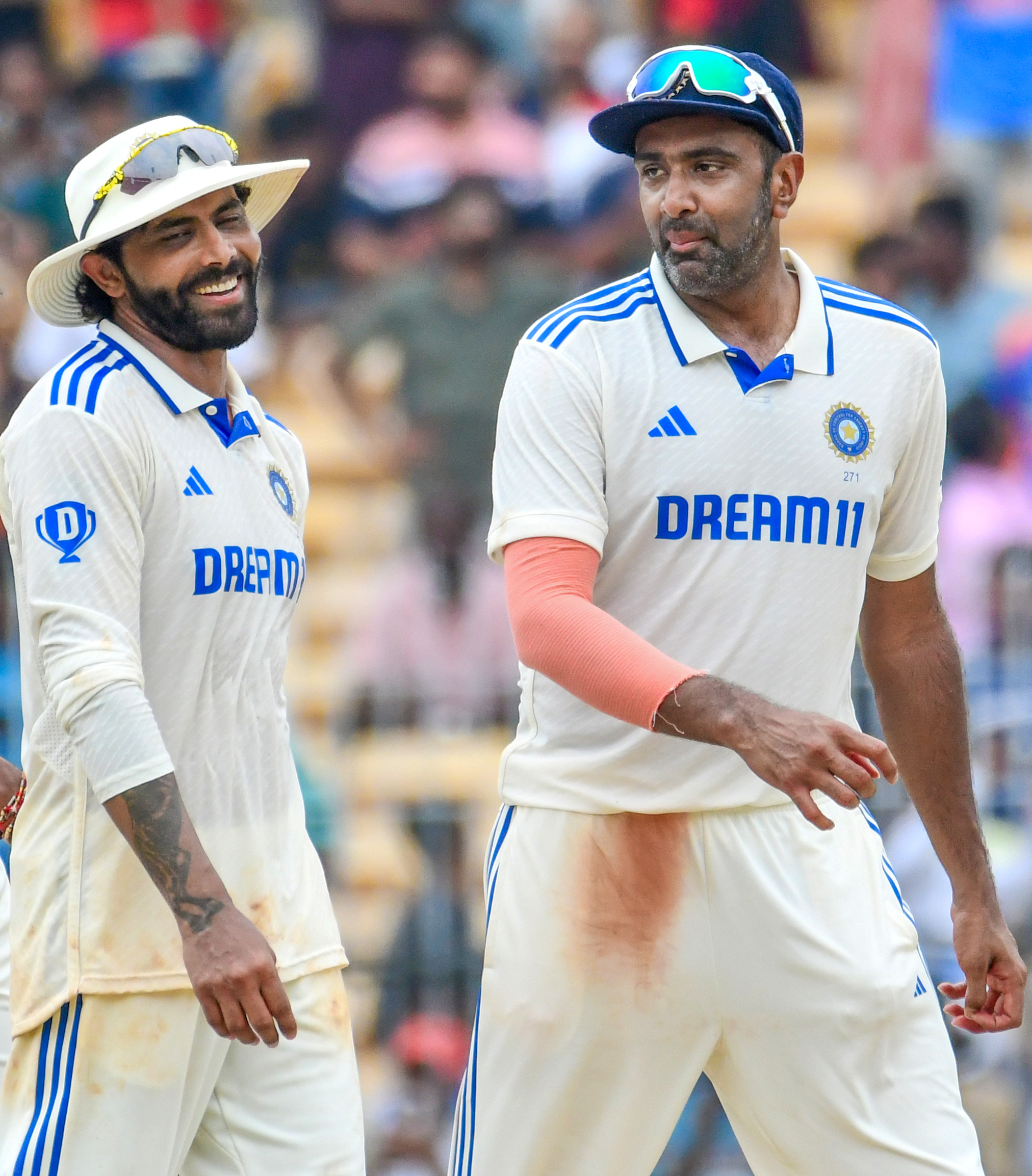 Ravindra Jadeja enters record books with 300 Test scalps