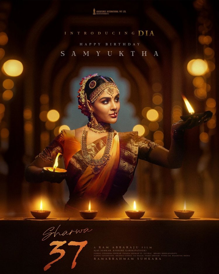 First Look of Samyuktha as Dia Unveiled in Sharwa 37