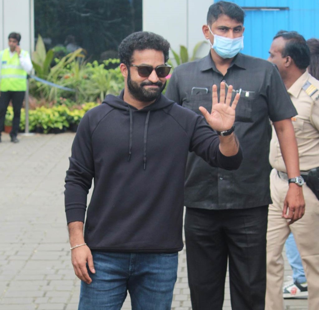NTR Arrives in Mumbai for Devara Promotions