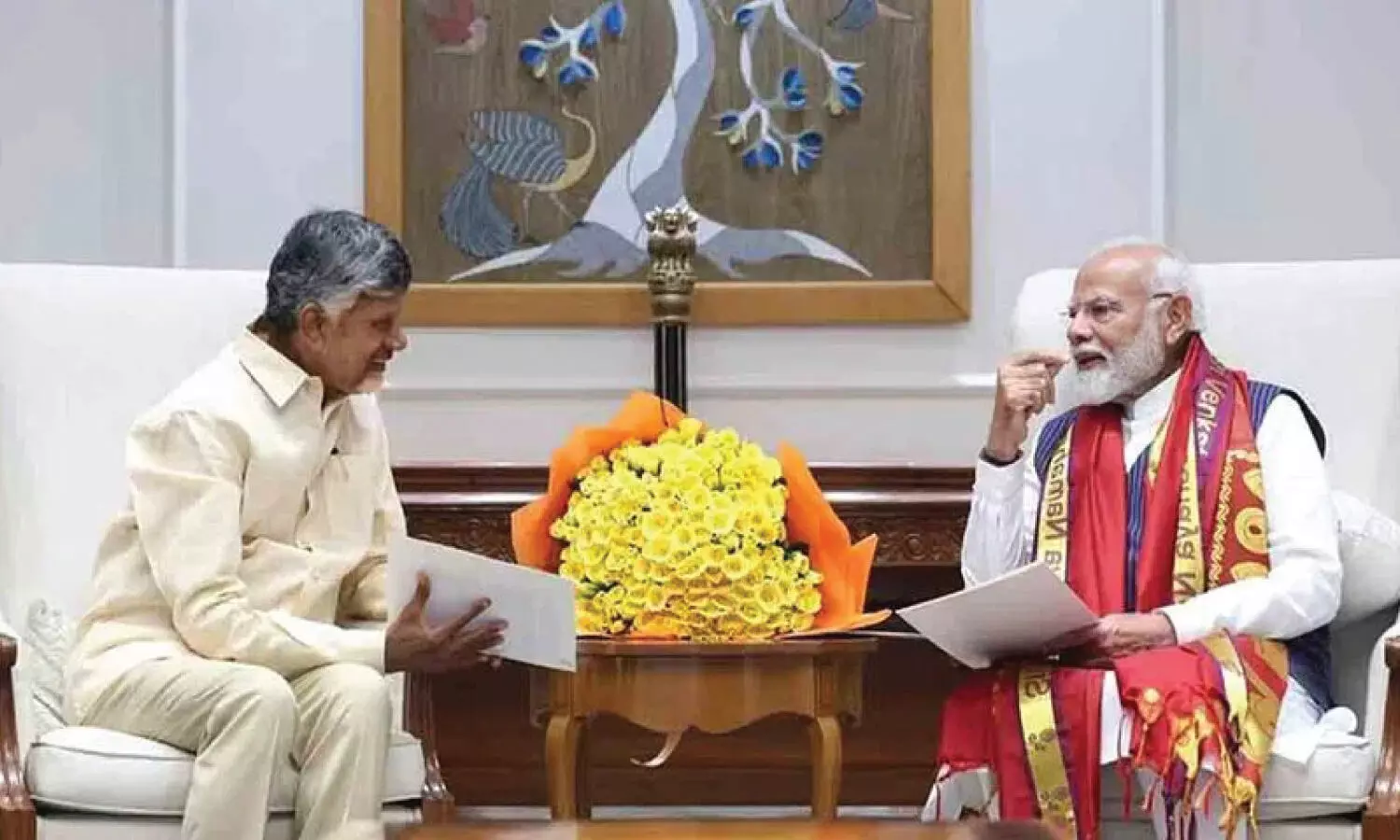 Chandrababu Naidu Meets PM Modi During Ongoing Delhi Visit