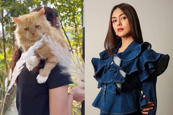 Mrunal Thakur meets special furry-friends in Uttrakhand