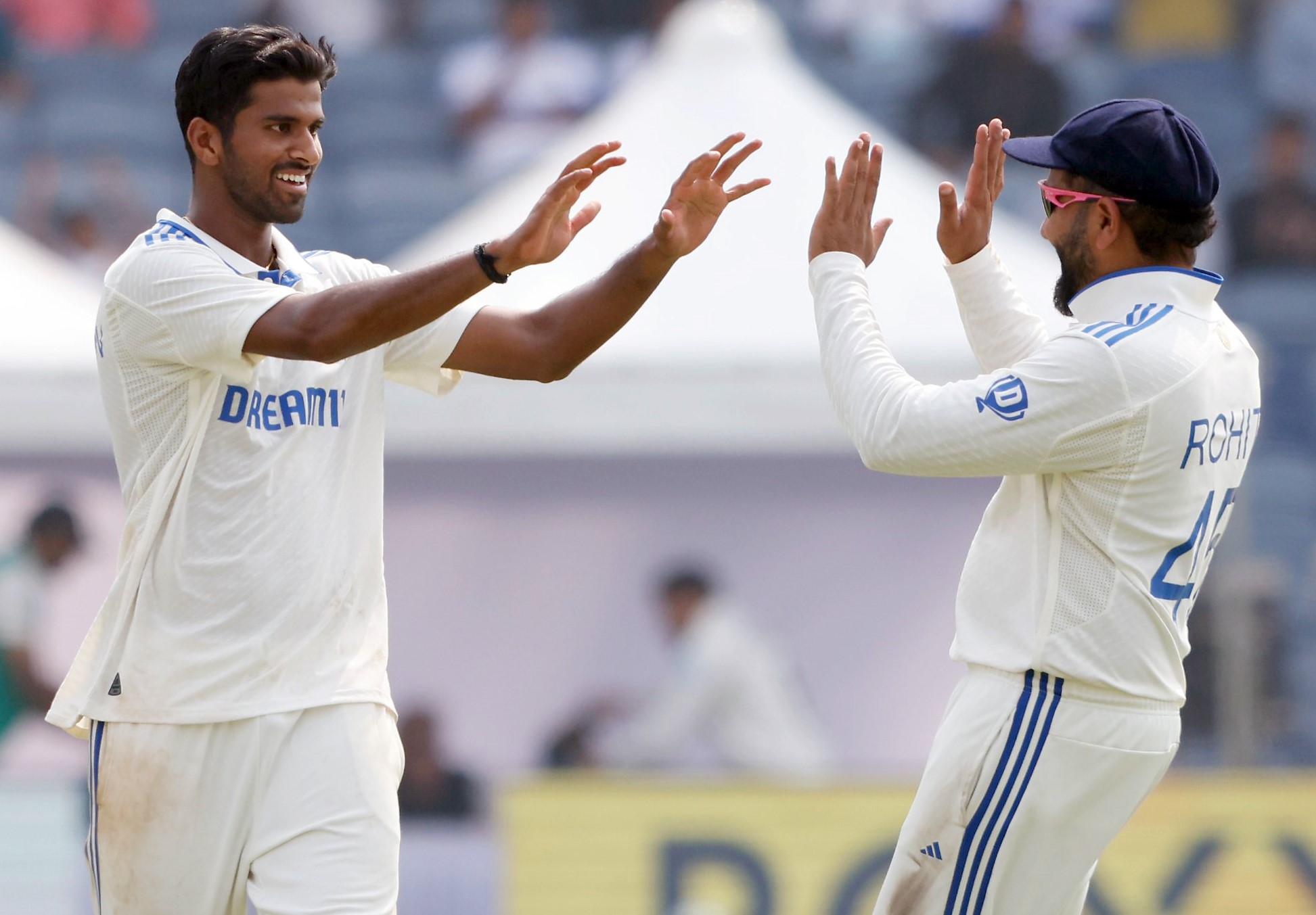2nd Test: India reach 16/1 at stumps after Washington’s 7-59 bowls out New Zealand for 259