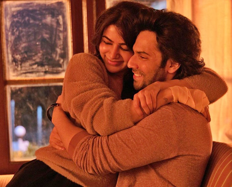 Samantha shares a warm hug with Varun