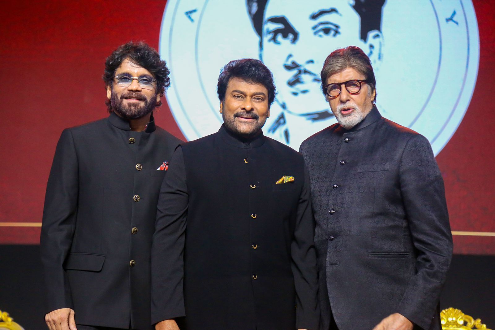 Chiranjeevi felicitated with ANR award