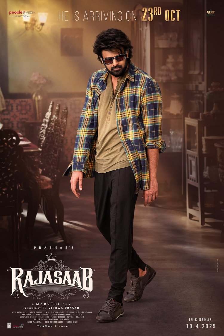 Prabhas Shines in Latest Raja Saab Poster