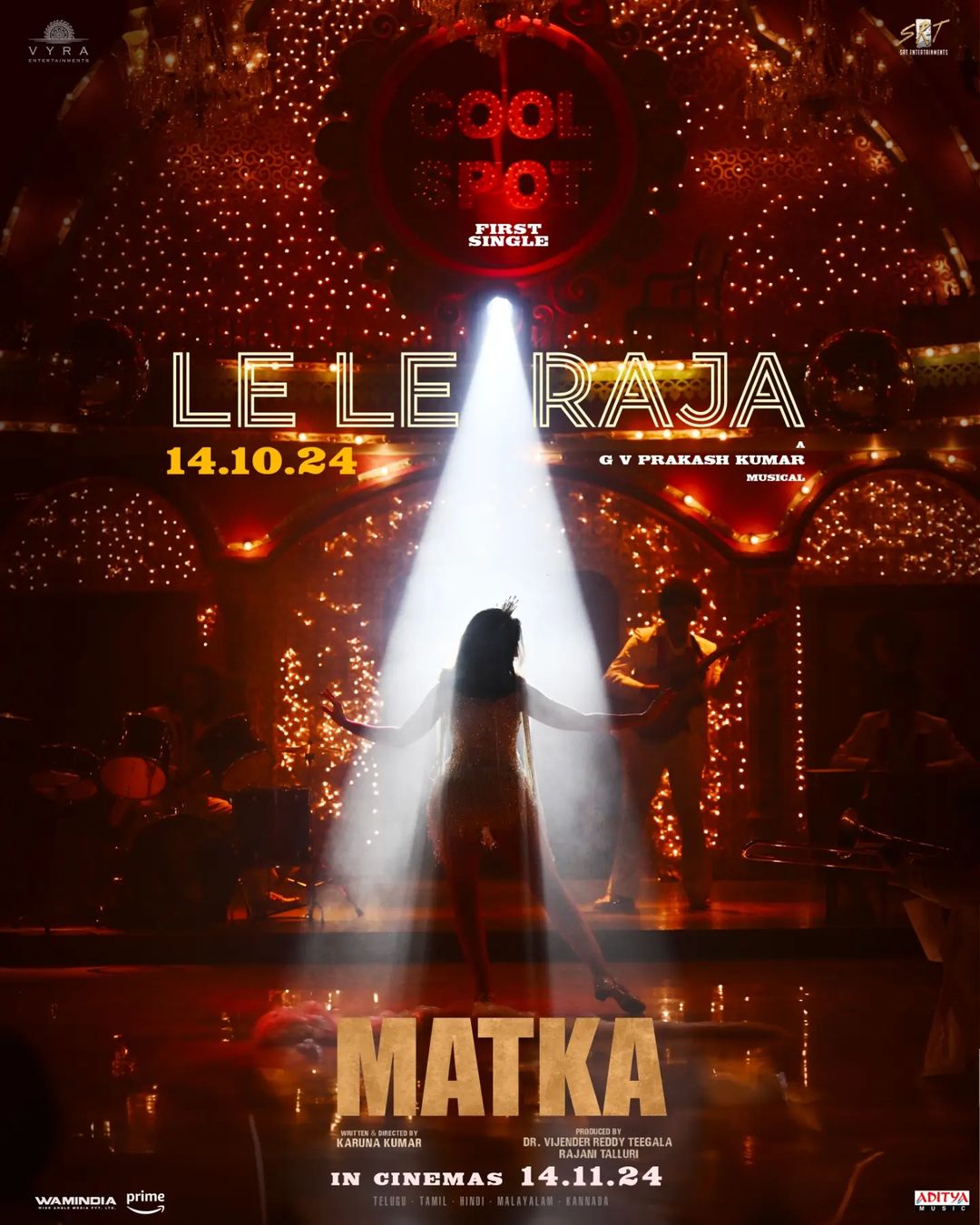 Varun Tej’s Matka First Single Release Date Officially Announced