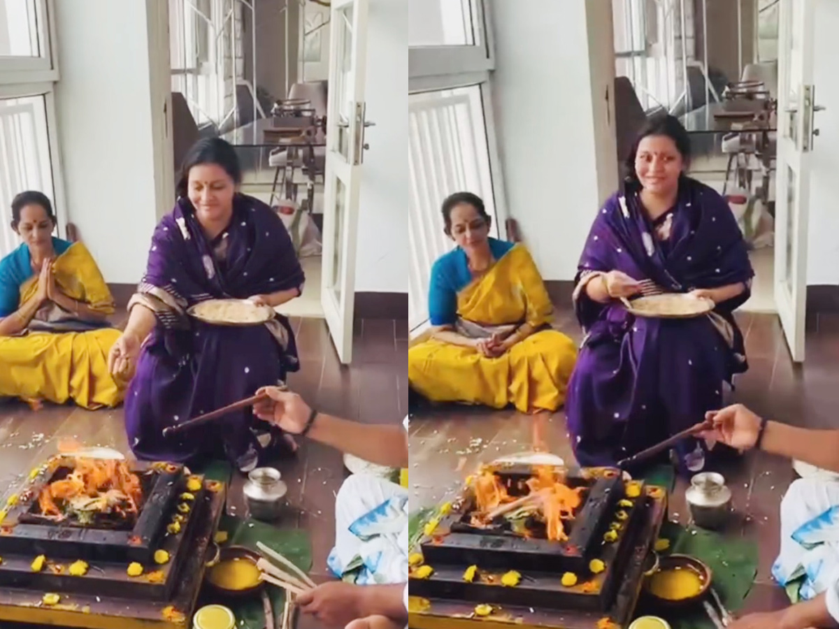 Renu Desai and Son Akira Perform Ganapati and Chandi Homams