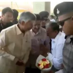 Viral Video: Chandrababu Bows to Supporter Who Touched His Feet