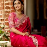 Wow! Keerthy Suresh Stuns Fans In Dark Pink Saree