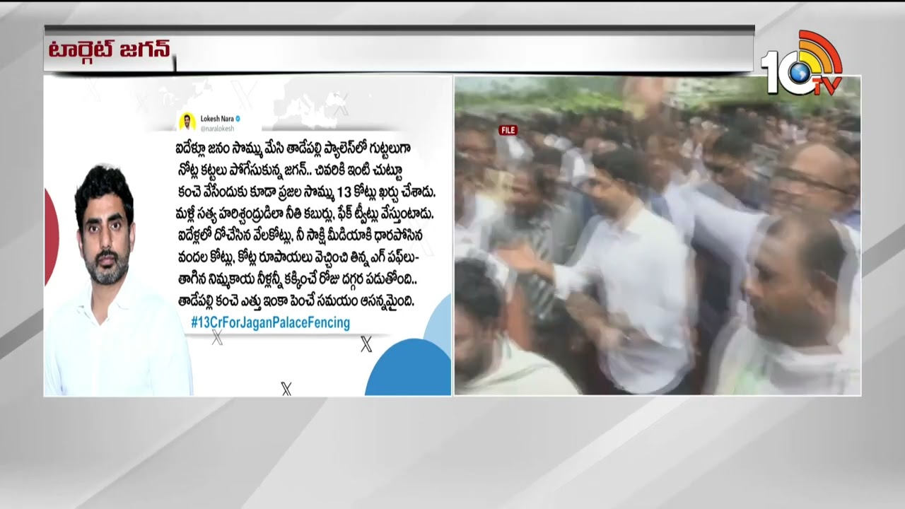 Minister Nara Lokesh comments on YS Jagan
