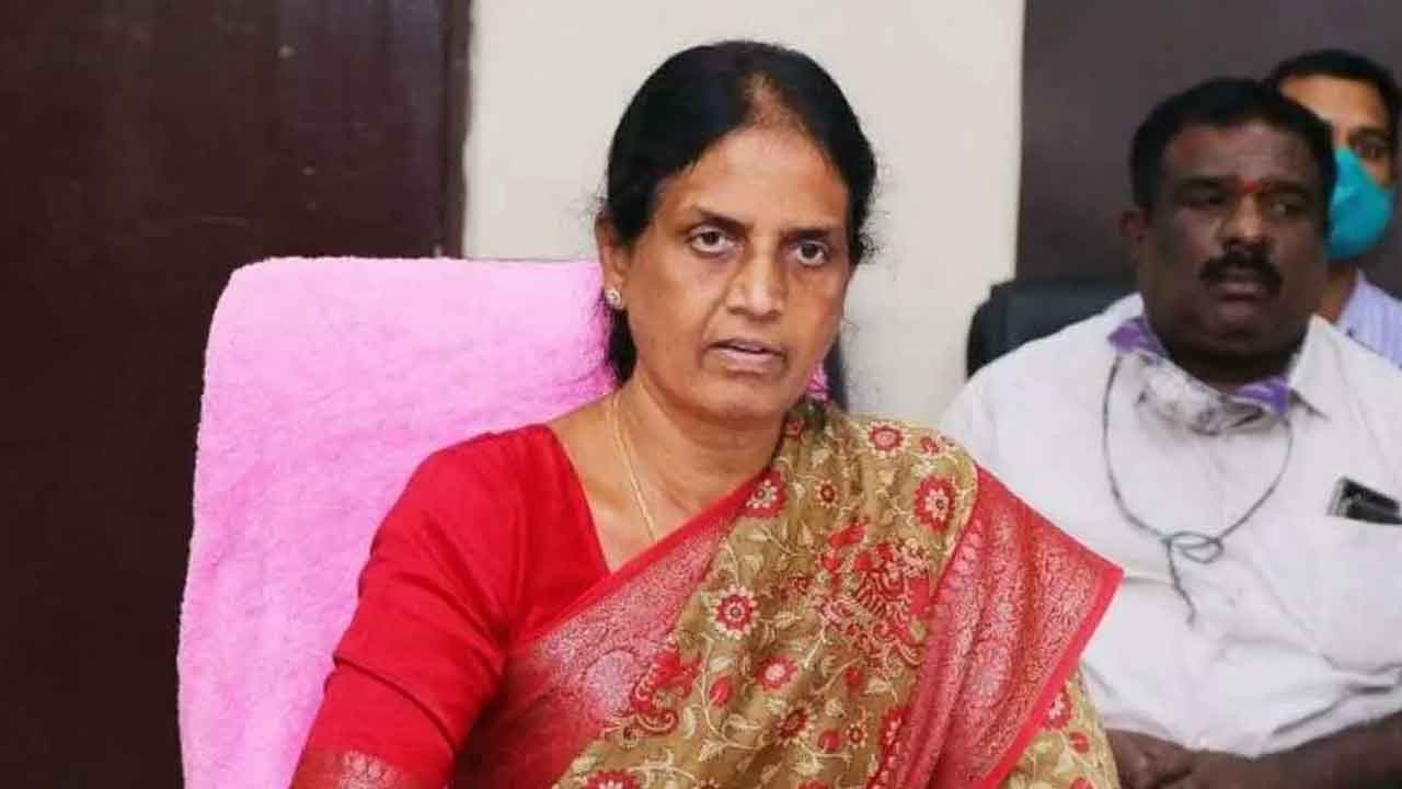 Sabitha Indra Reddy slams First Time police Families Hitting Roads