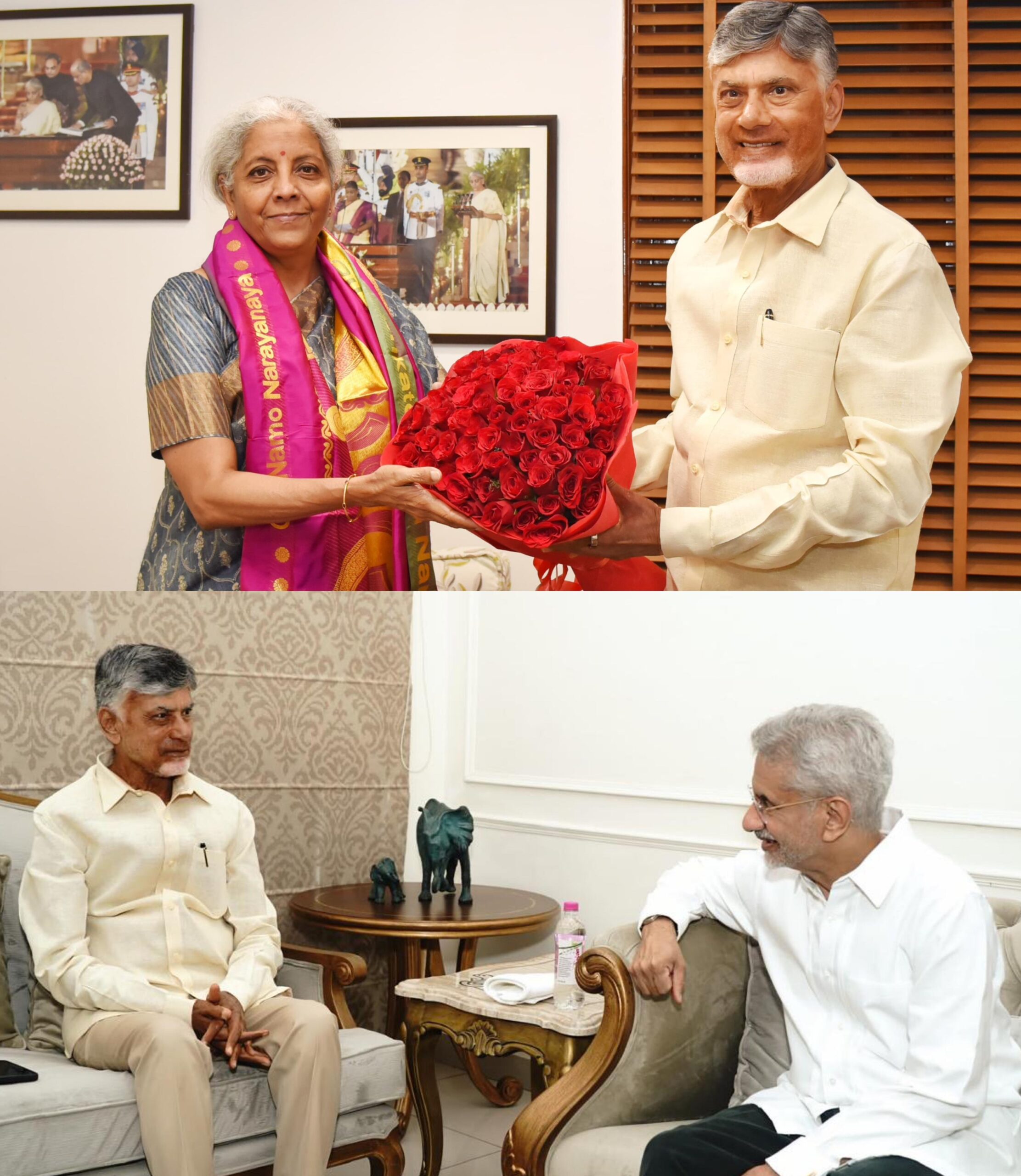 Center responds positively to Naidu’s proposals for interlinking of  rivers, revival of Singapore participation in Amaravathi