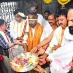Telangana CM launches Vemulawada temple development works