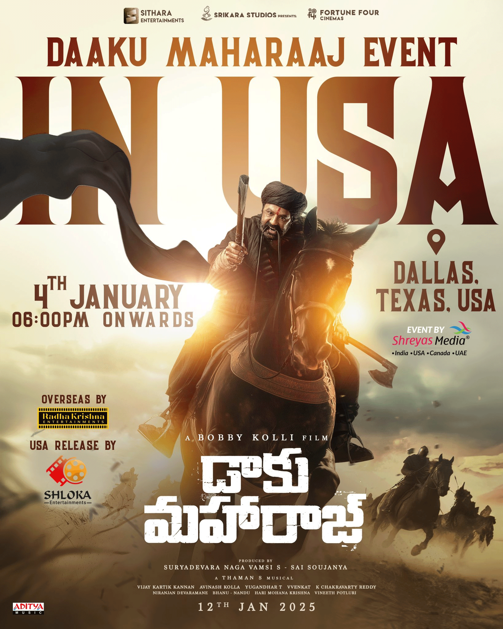 Daaku Maharaj’s Grand Pre-Release Event in USA