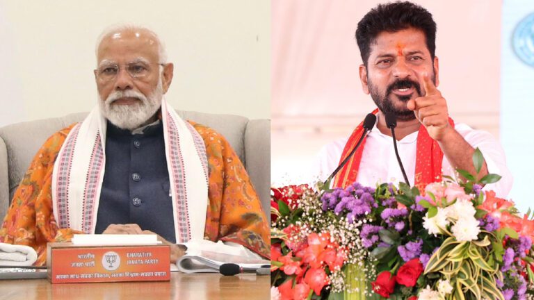 Revanth Reddy slams PM Modi Alleging Telangana govt. Failed In Fulfilling poll promise