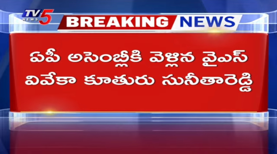 YS Sunitha To Assembly To Meet CM Chandrababu Over Viveka Case