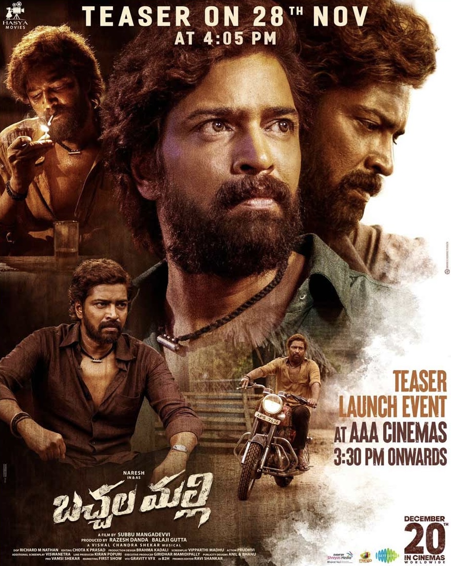 Time Set for  Allari Naresh’s “Bachhala Malli” Teaser