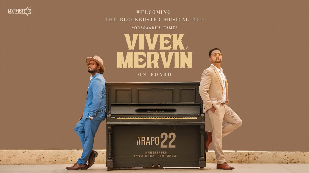 Vivek-Mervin Duo to Compose Music for Ram Pothineni’s Rapo22