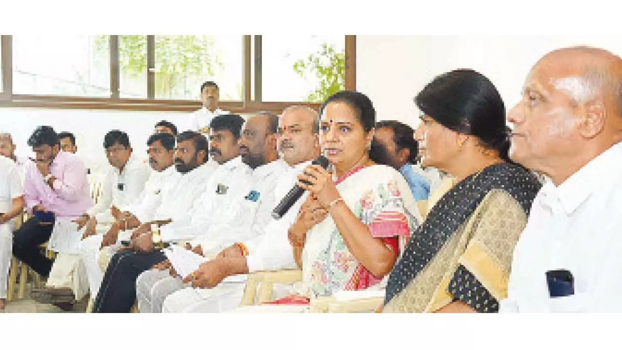 BRS MLC Kavitha call For A Maha Dharna on Jan 3 seeking 42% BC Reservations