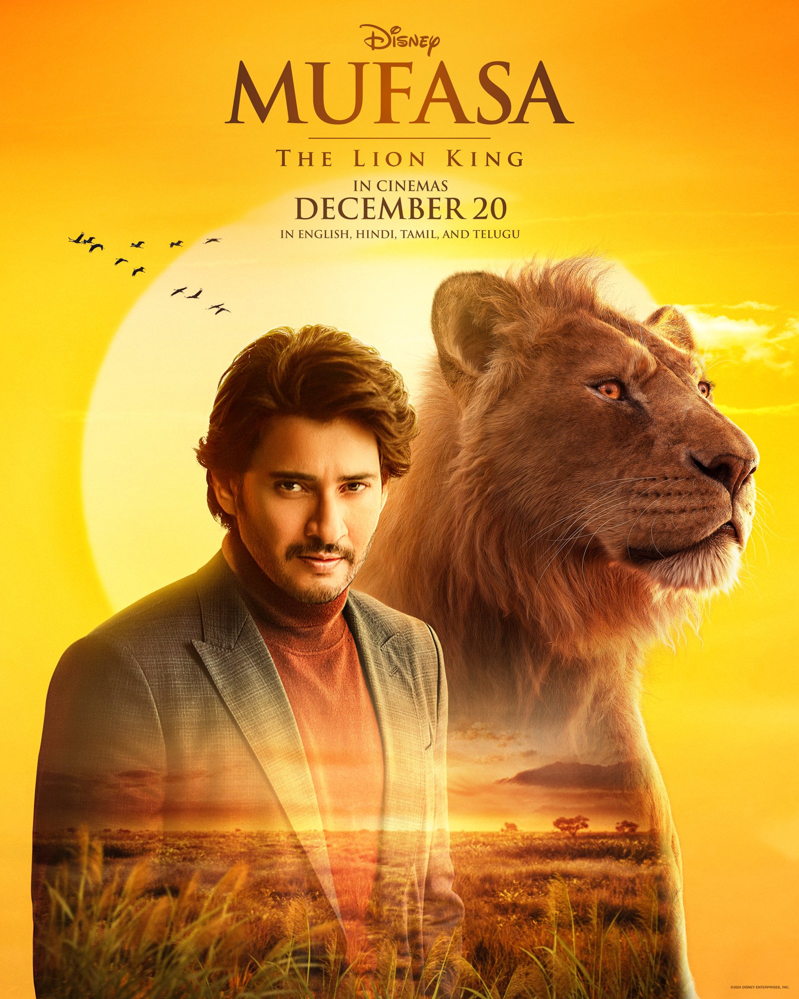 A Stunning New Poster from Mufasa: The Lion King Featuring Mahesh Babu