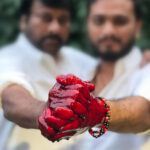 Chiranjeevi and Srikanth Tease Violent Drama with Bloodied Fists