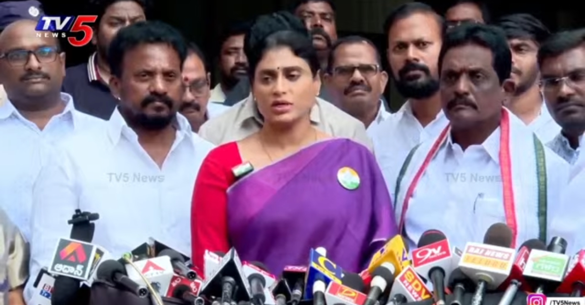 Live : YS Sharmila Press Meet