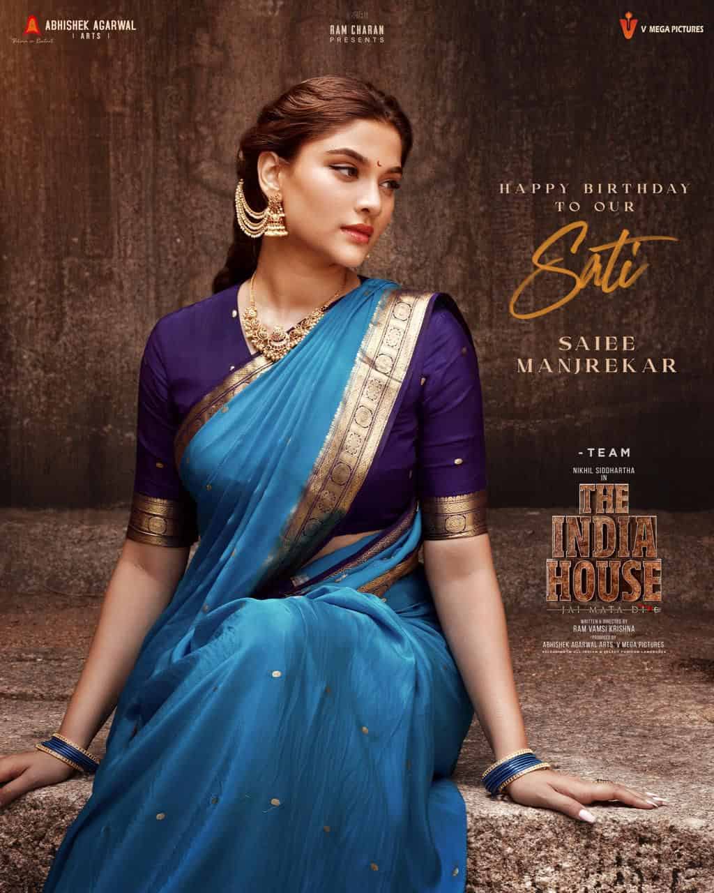 Saiee Manjrekar’s Elegant First Look from The India House Unveiled