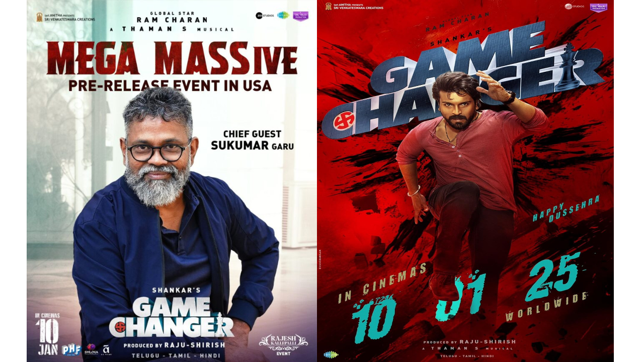 Ram Charan’s Game Changer to Release on January 10; Grand Pre-Release Event Planned in Dallas