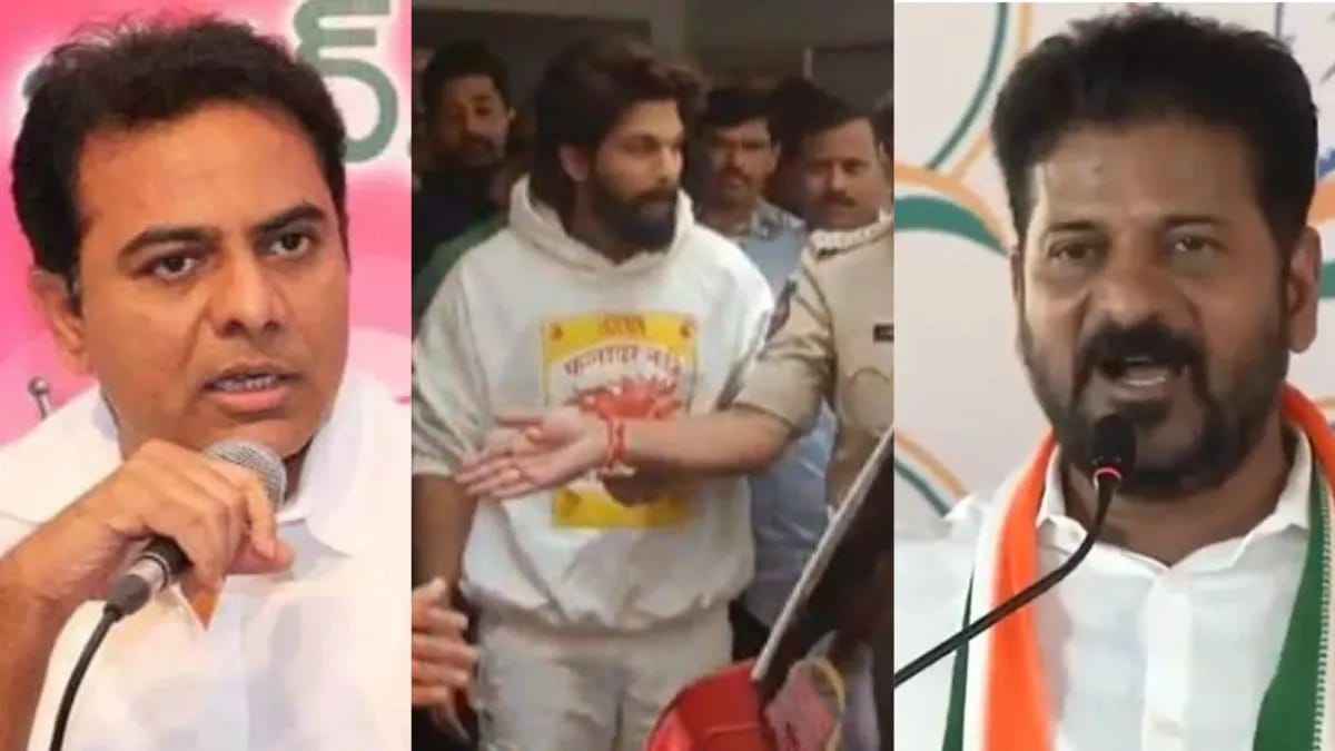 KTR Claims Allu Arjun’s Arrest Was Triggered By Forgetting Revanth Reddy’s Name