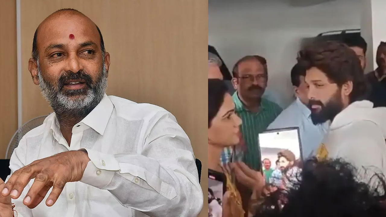 Bandi Sanjay Condemns Police Behavior in Allu Arjun’s Arrest Incident