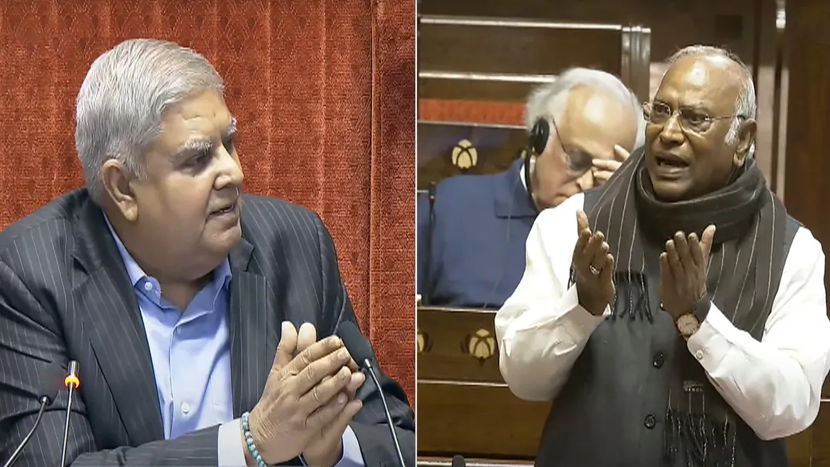 Kharge slams Dhankhar As The Biggest Reason For Disruption In  Rajya Sabha