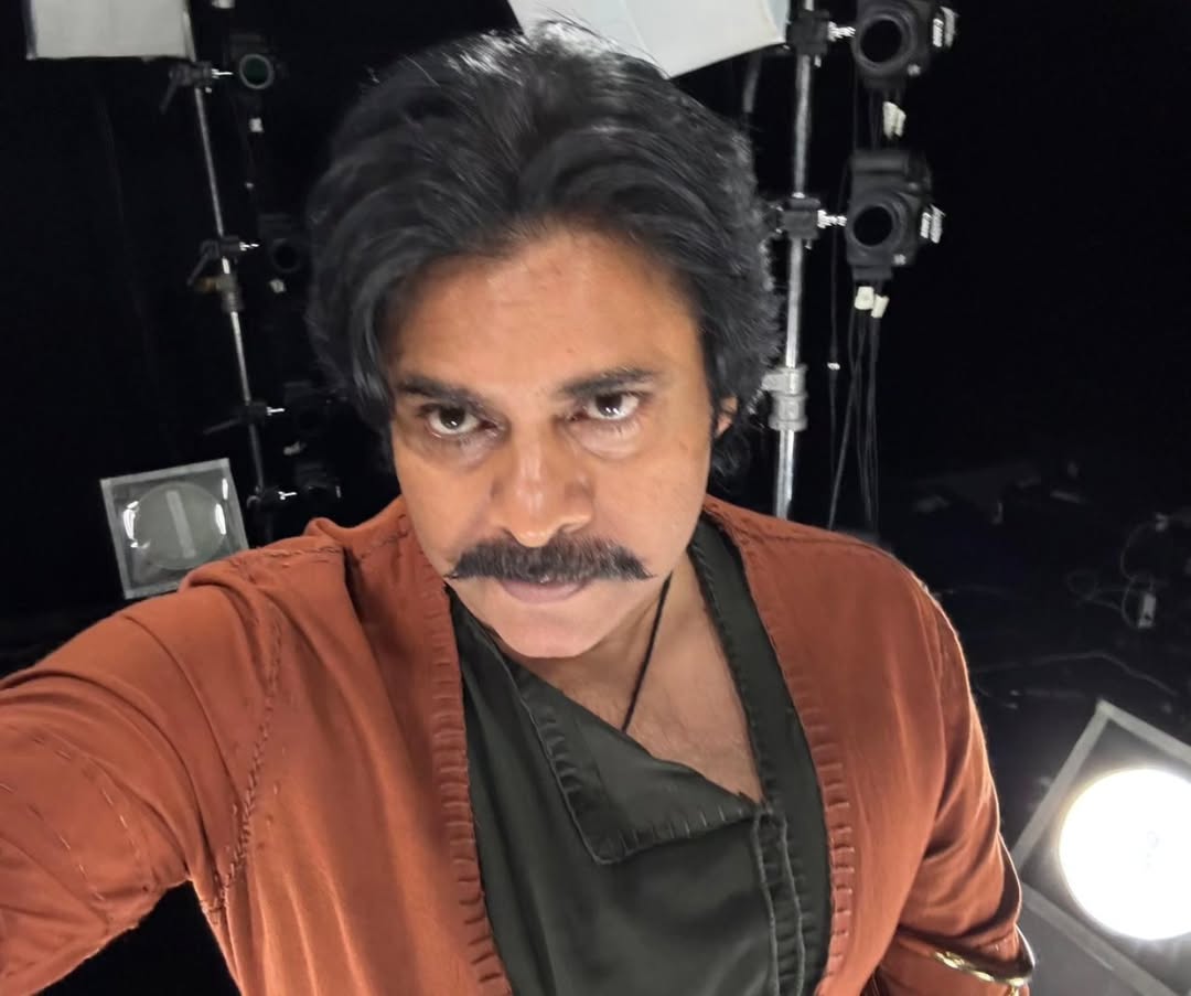 Pawan Kalyan Shares Exciting Photo from Hari Hara Veera Mallu Set