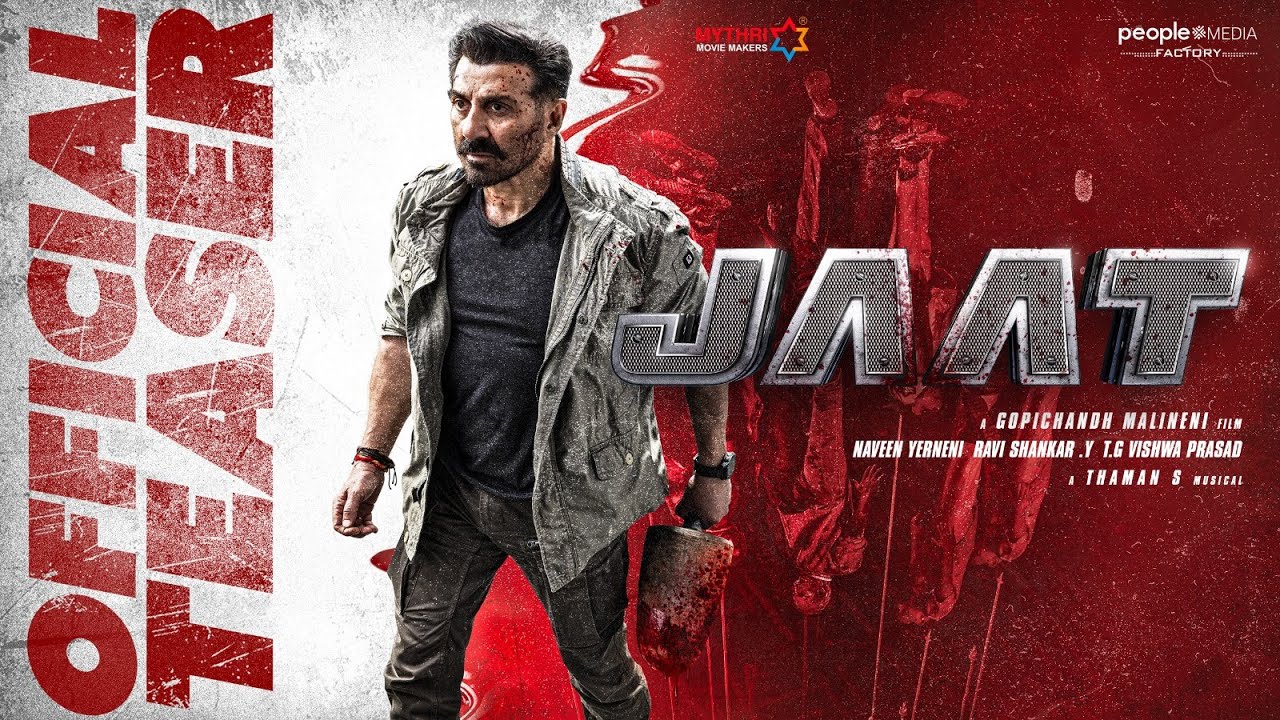 Sunny Deol Shines in Gopichand Malineni’s Action Extravaganza Jaat – Teaser Out Now