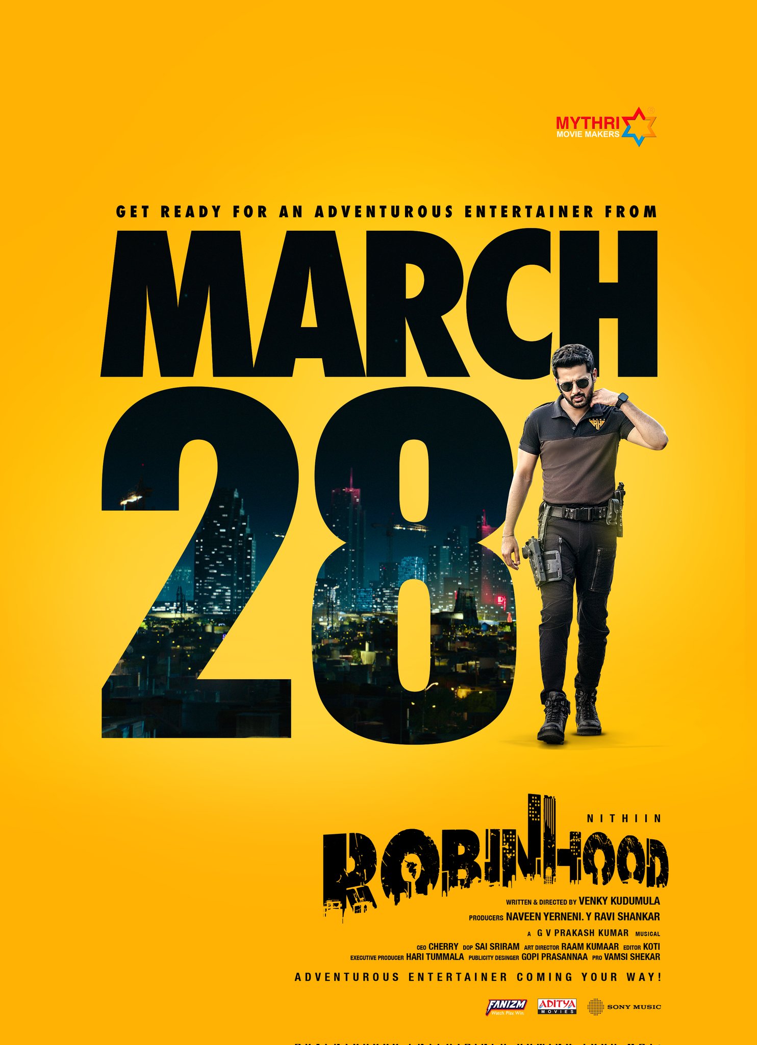 Nithiin’s Robin Hood Set to Clash with Pawan Kalyan’s Hari Hara Veera Mallu on March 28