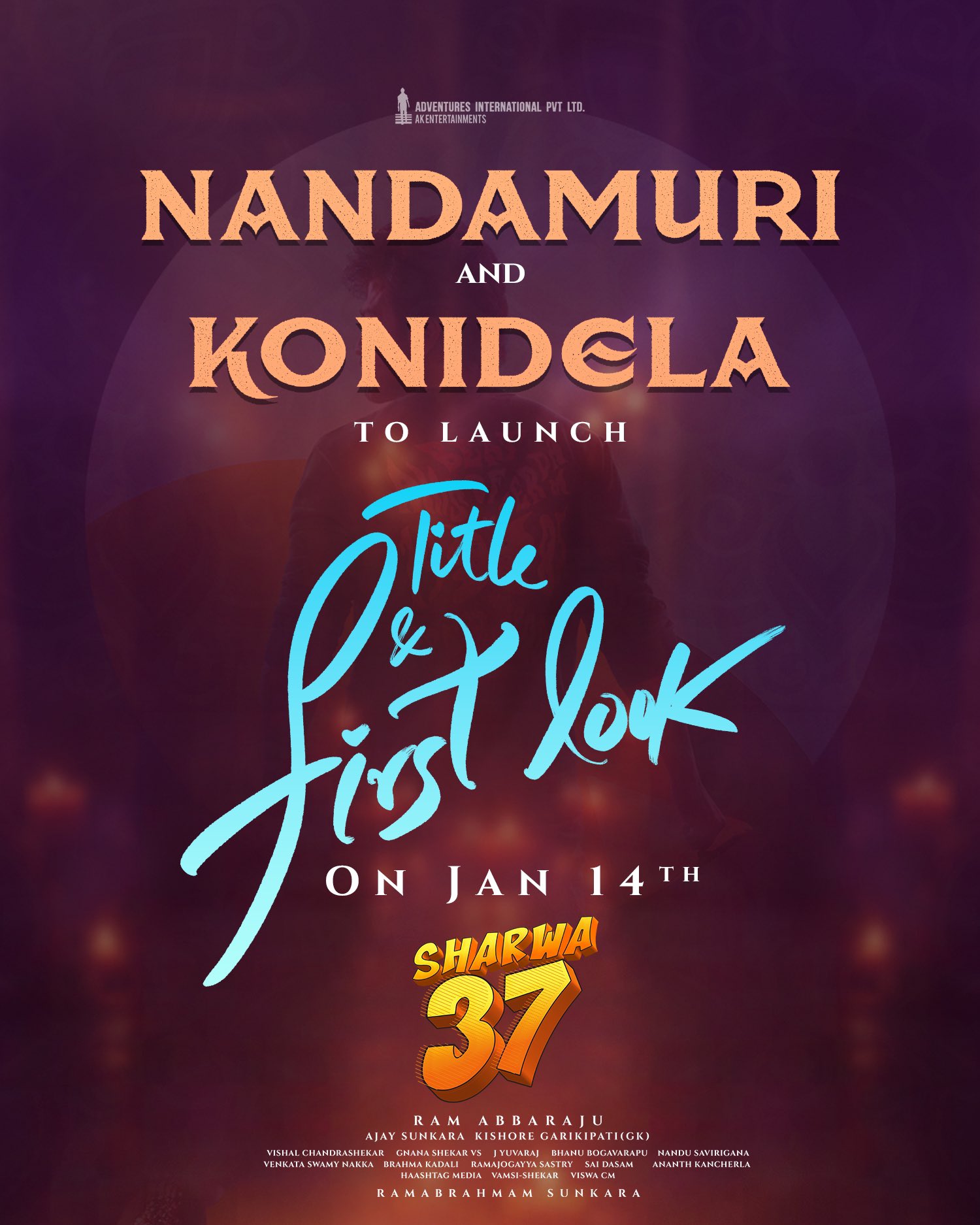 Sharwa 37: Nandamuri and Konidela Families to Reveal Title and First Look