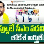 MLA Somireddy Chandra Mohan Reddy On DY CM Post