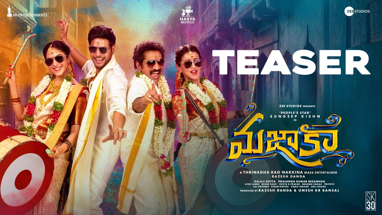 Sundeep Kishan’s Mazaka Teaser Brings Laughter and Family Fun to the Forefront
