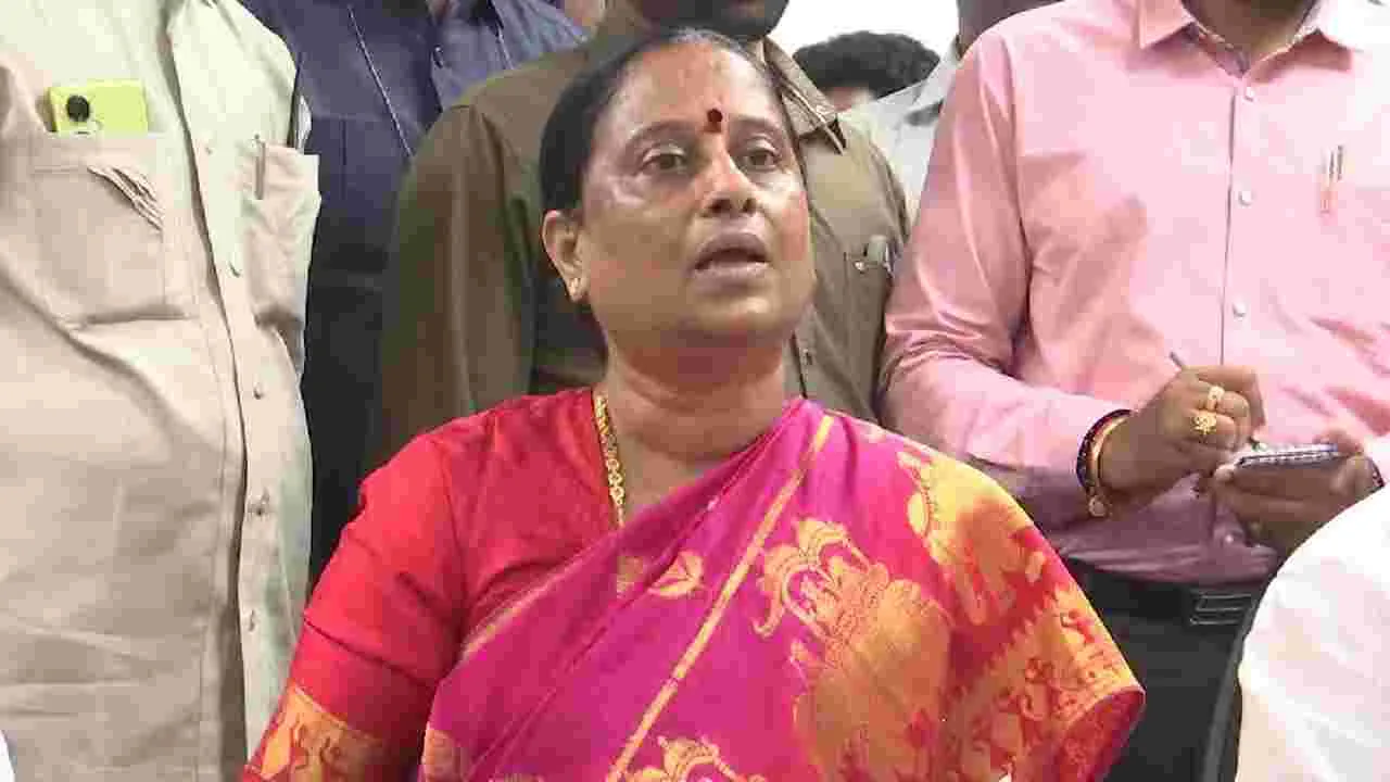 Minister Seethakka slams BRS, BJP conspiring To Make BJP candidates win In MLC polls