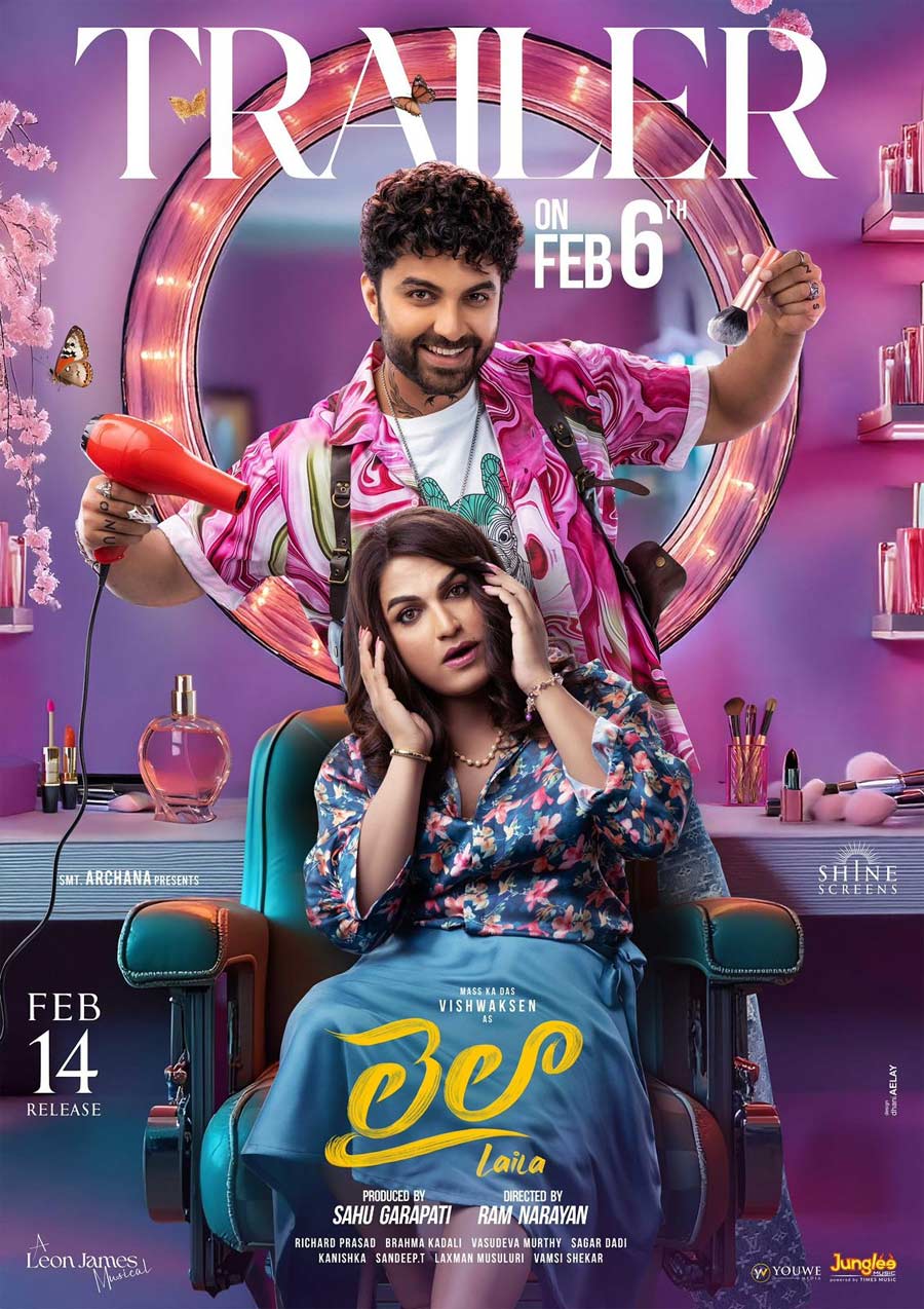 Vishwak Sen’s Laila Trailer to Drop on February 6