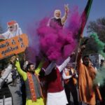 AP Coalition parties celebrating BJP’s victory In Delhi polls