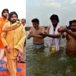 Pawan Kalyan, His Family, and Trivikram Srinivas Take a Holy Dip at Mahakumbh Mela