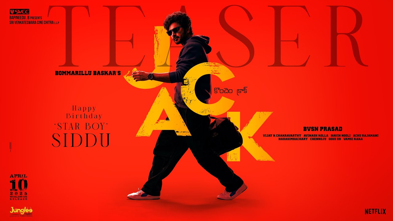 Siddu Jonnalagadda’s Jack – Konchem Crack Teaser Promises a Fun-Filled Action Ride