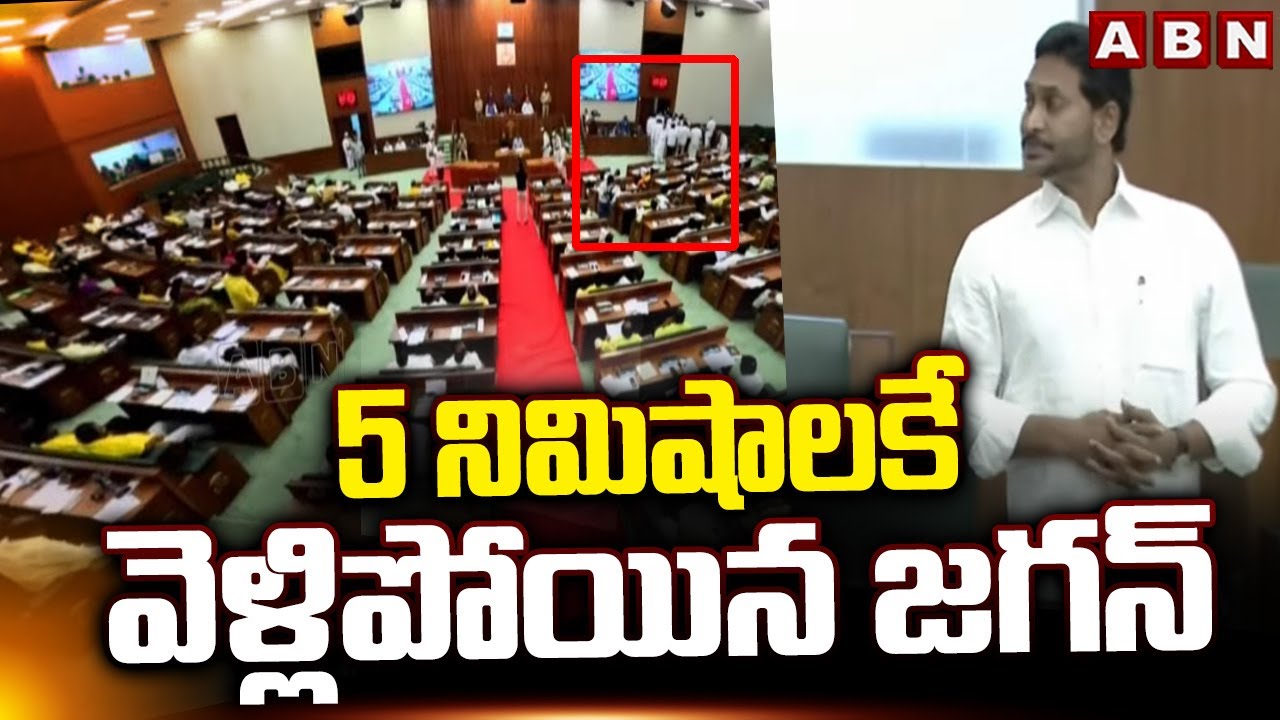 YS Jagan Walk Out To AP Assembly