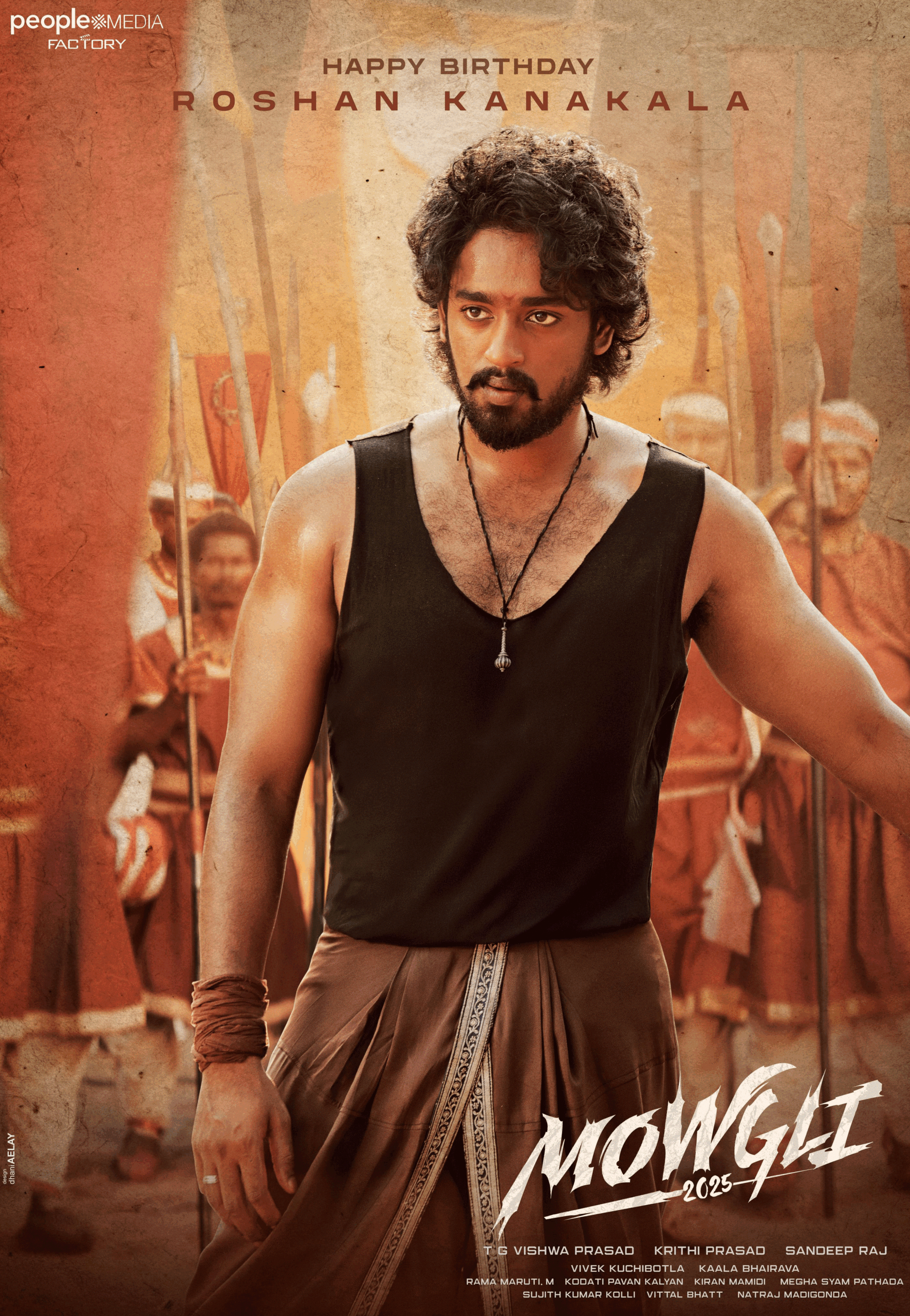 Roshan Kanakala’s Powerful First Look from Mowgli 2025 Revealed